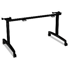 HON Huddle Flip-Top Base for 30" Deep Table Tops, 51.63w x 23.5d, Black (MFLIP30CP)