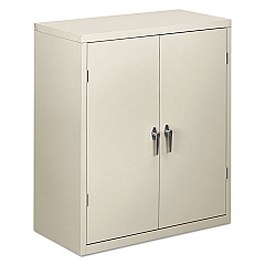 HON Assembled Storage Cabinet, 36w x 18 1/8d x 41 3/4h, Light Gray (SC1842Q)