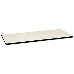 HON Huddle Multipurpose Rectangular Top, 60w x 24d, Silver Mesh/Black (MT2460GNB9P)