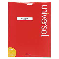 Universal Self-Adhesive Permanent File Folder Labels, 0.66 x 3.44, White, 30/Sheet, 25 Sheets/Box (8