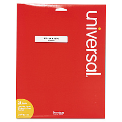 Universal Self-Adhesive Permanent File Folder Labels, 0.66 x 3.44, White with Assorted Color Borders