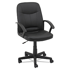 OIF Executive Office Chair, Supports Up to 250 lb, 16.54" to 19.84" Seat Height, Black (OIFLB4219)
