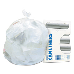 Heritage High-Density Waste Can Liners, 16 gal, 8 microns, 24" x 33", Natural, 1,000/Carton (Z4833LNR01)