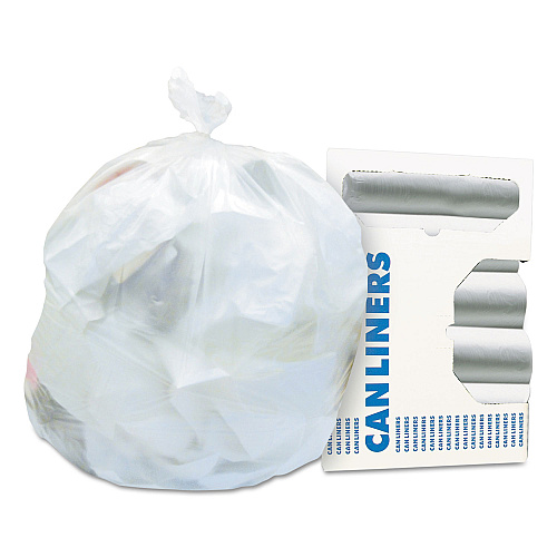 Heritage High-Density Waste Can Liners, 16 gal, 8 microns, 24" x 33", Natural, 1,000/Carton (Z4833LNR01)