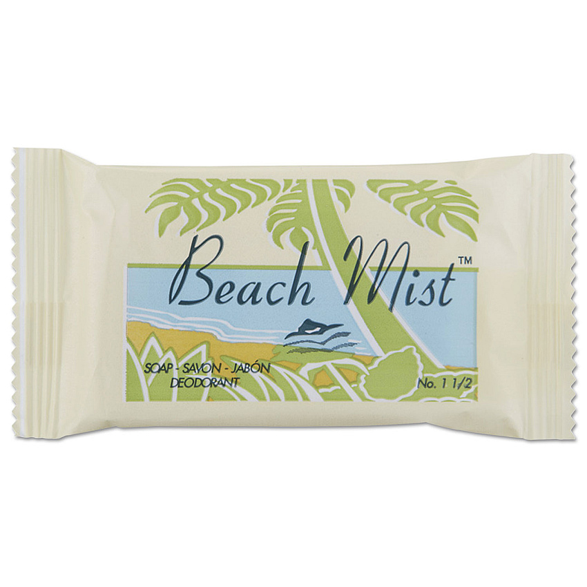 Face and Body Soap, Beach Mist Fragrance, # 1 1/2 Bar, 500/Carton (NO15A)