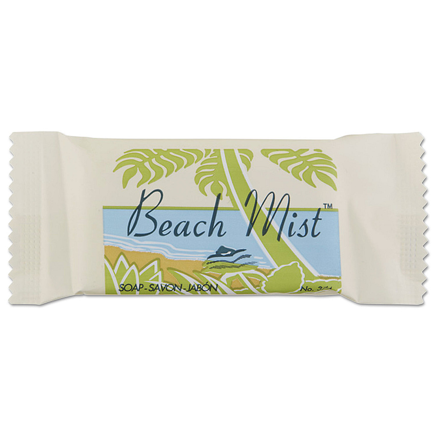 Face and Body Soap, Beach Mist Fragrance, # 3/4 Bar, 1,000/Carton (NO34A)