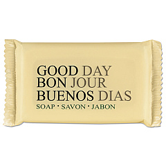 Good Day Amenity Bar Soap, Pleasant Scent, # 1 1/2 Individually Wrapped Bar, 500/Carton (390150A)