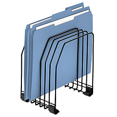 Fellowes Wire Organizer, 7 Sections, Letter to Legal Size Files, 7.38" x 5.88" x 8.25", Black (68112)