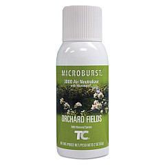 Rubbermaid Commercial Microburst 3000 Refill, Orchard Fields, 2 oz Aerosol Spray, 12/Carton (4012561)