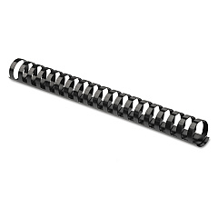 Fellowes Plastic Comb Bindings, 1 1/2" Diameter, 340 Sheet Capacity, Black, 10/Pack (52066)