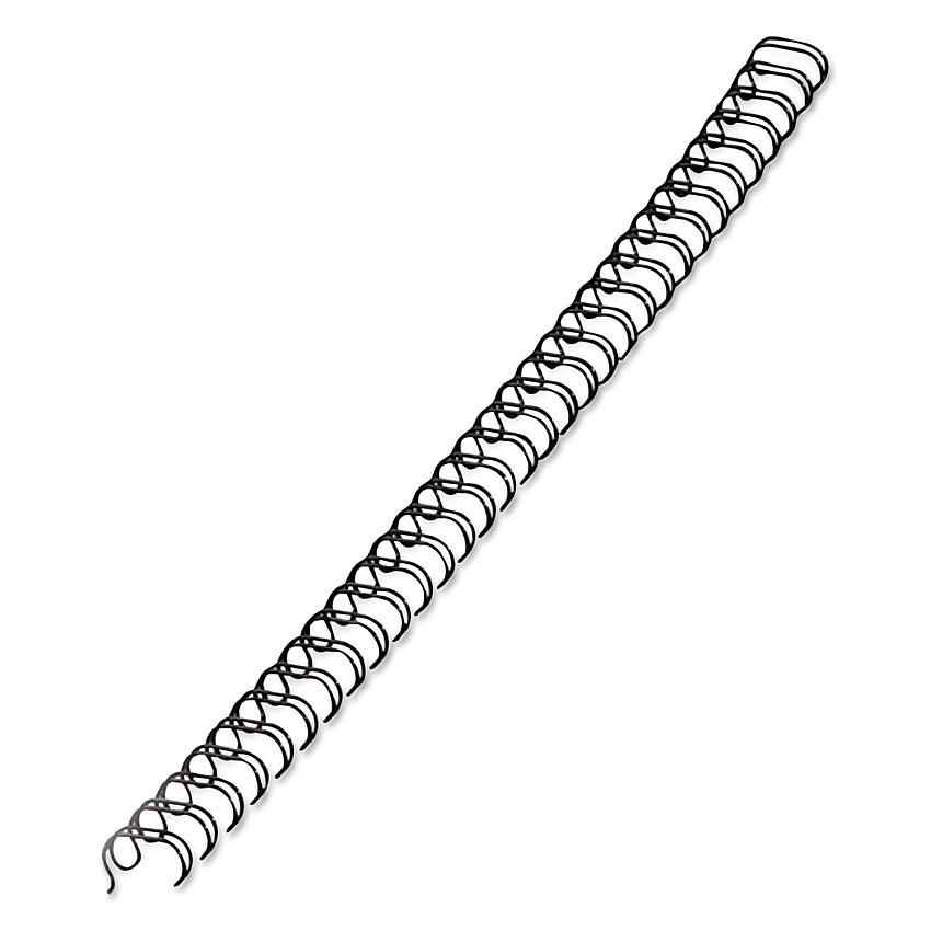 Fellowes Wire Bindings, 3/8" Diameter, 80 Sheet Capacity, Black, 25/Pack (52541)