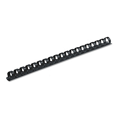 Fellowes Plastic Comb Bindings, 3/8" Diameter, 55 Sheet Capacity, Navy Blue, 100/Pack (52505)