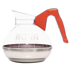 BUNN 64 oz. Easy Pour Decanter, Orange Handle (6101)