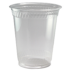 Fabri-Kal Kal-Clear PET Cold Drink Cups, 12 oz to 14 oz, Clear, Squat, 50/Sleeve, 20 Sleeves/Carton (KC1214)