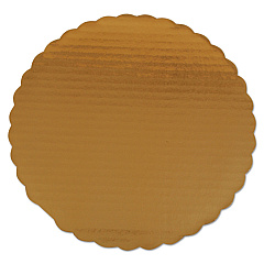 Gold Cake Circles, Single Wall Construction, 14" Diameter X 0.13", Gold, Paper, 100/carton