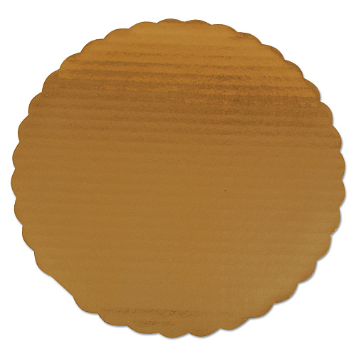 Gold Cake Circles, Single Wall Construction, 14" Diameter X 0.13", Gold, Paper, 100/carton