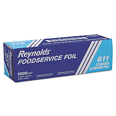 Reynolds Wrap Metro Aluminum Foil Roll, Standard Gauge, 12" x 1,000 ft, Silver (611M)