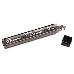 AbilityOne 7510013176421 SKILCRAFT Lead Refill for Mechanical Pencil, 0.5 mm, HB, Black, 12/Tube