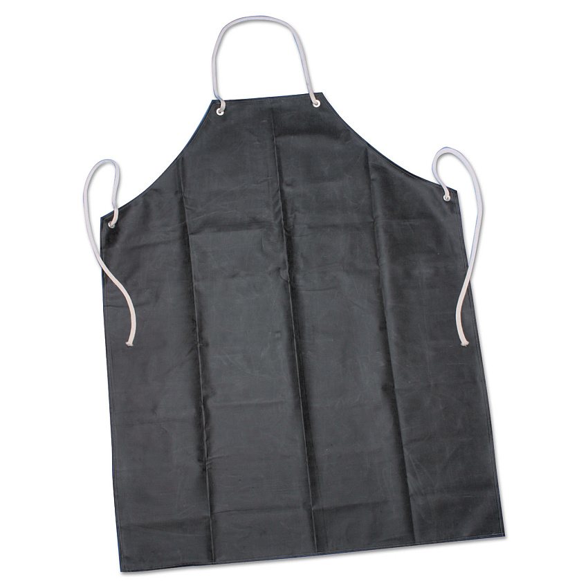 AbilityOne 8415006345023, SKILCRAFT, Laboratory Apron, Rubber/Aluminum/Nylon, 35 x 45, One Size Fits Most, Black