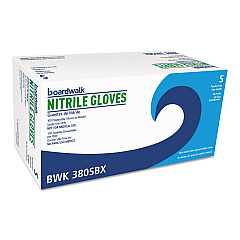 Boardwalk Disposable General-Purpose Nitrile Gloves, Small, Blue, 4 mil, 1000/Carton (BWK380SCTA)