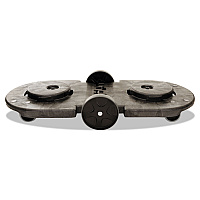 Rubbermaid Commercial Tandem Dolly, Two-Container, 300 lb Capacity, 20.25w x 45d x 8h, Black (264600BLA)