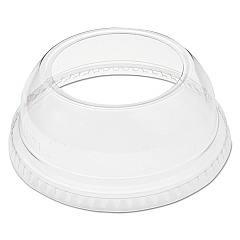 Dart Open-Top Dome Lid, With 1.9" dia Hole, Fits 9 oz to 22 oz Cold Cups, Plastic, Clear, 1,000/Carton (DLW662)