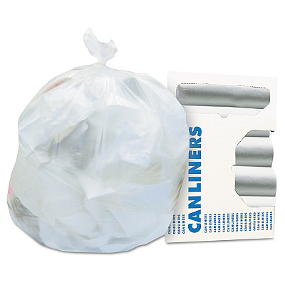 Heritage High-Density Waste Can Liners, 7 gal, 6 microns, 22" x 20", Natural, 2,000/Carton (Z4022RNR01)