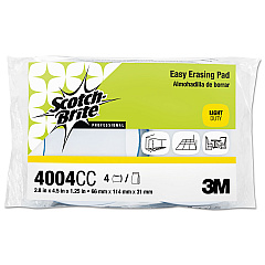 Scotch-Brite PROFESSIONAL Easy Erasing Pad 4004, 2.8 x 4.5 x 1.2, Blue/White, 12/Carton (55658)