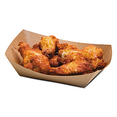 Bagcraft EcoCraft Food Trays, 2 lb Capapcity, 6.5 x 1.63 x 1.63, Natural, 1,000/Carton (300697)
