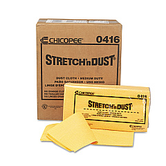 Chix Stretch 'n Dust Cloths, 23.25 x 24, Orange/Yellow, 20/Bag, 5 Bags/Carton (0416)