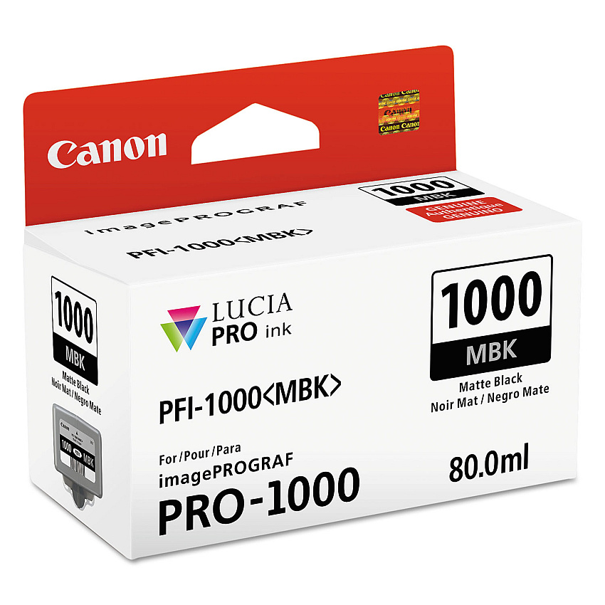 Canon PFI-1000MBK Matte Black Ink Tank (0545C002)