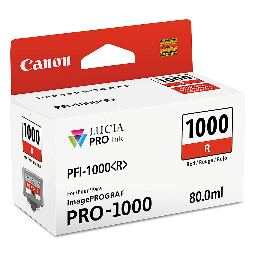 Canon PFI-1000R Red Ink Tank (0554C002)