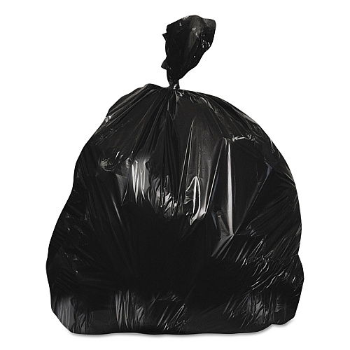 Heritage High-Density Waste Can Liners, 60 gal, 17 microns, 38" x 60", Black, 200/Carton (Z7660XKR01)