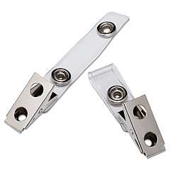 AbilityOne 8455016452727 SKILCRAFT Clip Adapter Strap, 0.5" x 2.75", Clear, 100/Box