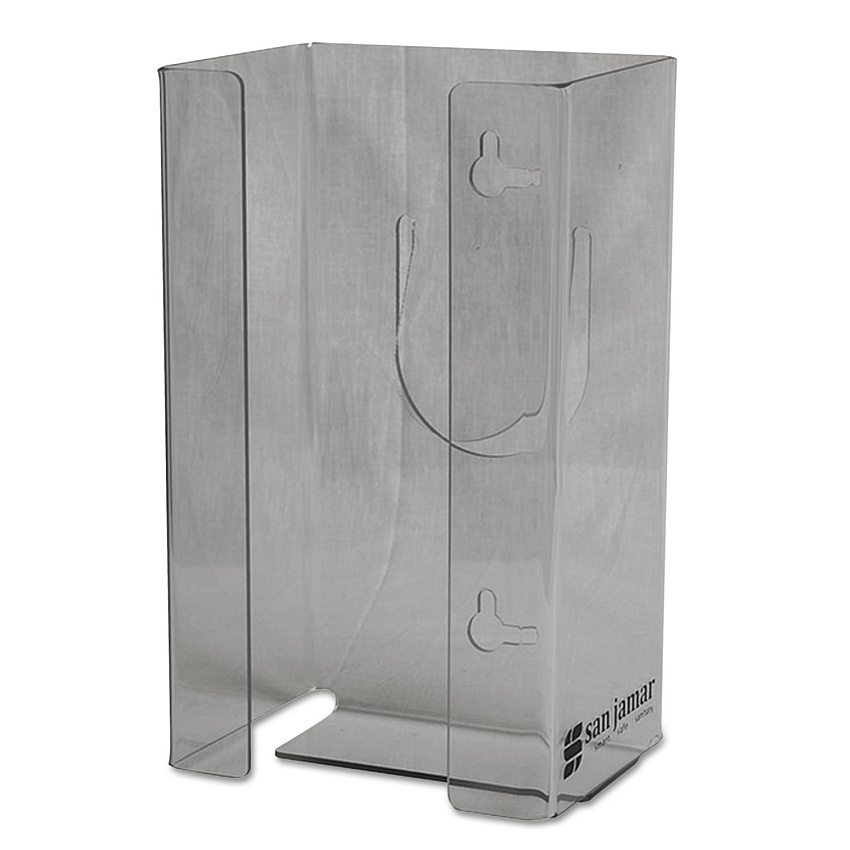 San Jamar Clear Plexiglas Disposable Glove Dispenser, Single-Box, 5 1/2w x 3 3/4d x 10h (G0803)