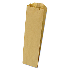 General Grocery Pint-Sized Paper Bags for Liquor Takeout, 35 lbs Capacity, Pint, 3.75"w x 2.25"d x 11.25"h, Kraft, 500 Bags (LQPINT500)