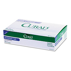 Curad Removable Waterproof Tape, 1" x 10 yds, White, 12/Box (NON260501)