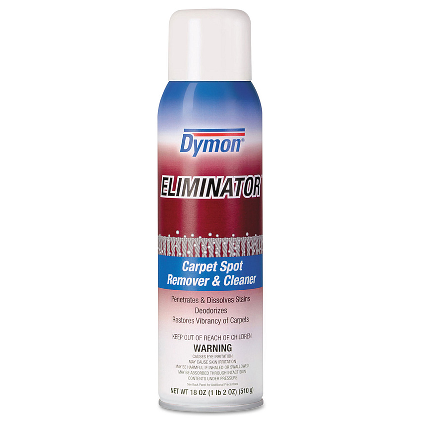 Dymon Eliminator Carpet Spot and Stain Remover, 18 oz Aerosol Spray, 12/Carton (10620)