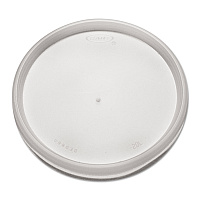 Dart Plastic Lids for Foam Cups, Bowls and Containers, Flat, Vented, Fits 6-32 oz, Translucent, 1,000/Carton (20JL)