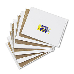 Creativity Street Unruled Dry-Erase Student Board, Melamine, 12 x 9, White, 10/Set (988110)