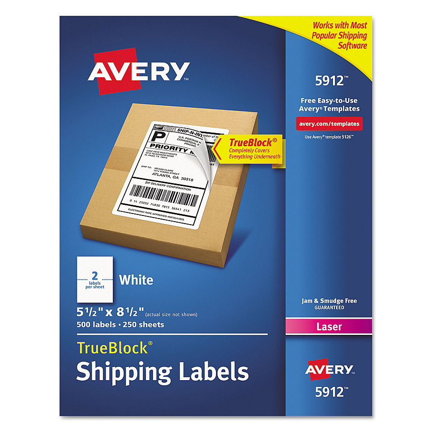 Avery 5912 Shipping Labels