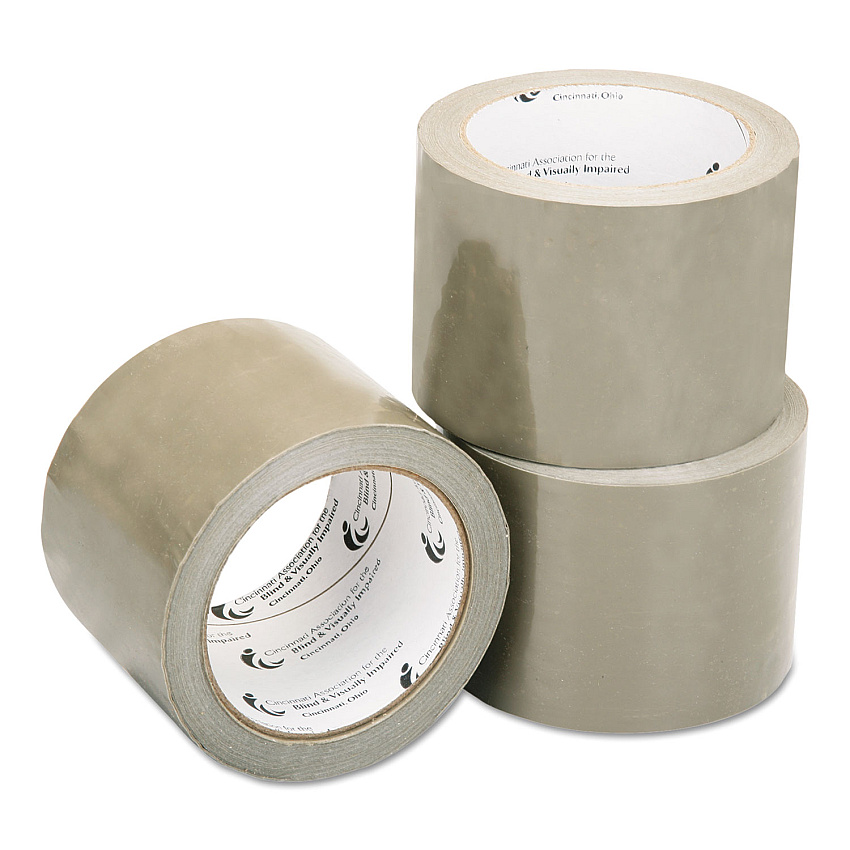 AbilityOne 7510000797905 SKILCRAFT Package Sealing Tape, 3" Core, 3" x 60 yds, Tan