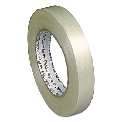 AbilityOne 7510008028311 SKILCRAFT Filament/Strapping Tape, 3" Core, 0.75" x 60 yds, White
