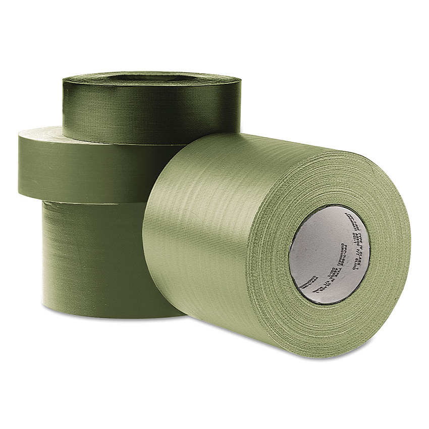 AbilityOne 7510008909874 SKILCRAFT Waterproof Tape - "The Original'' 100 MPH Tape, 3" Core, 3" x 60 yds, Olive Drab
