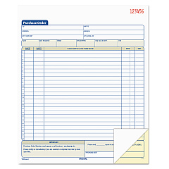 TOPS Purchase Order Book, Two-Part Carbonless,  8.38 x 10.19, 1/Page, 50 Forms (46146)
