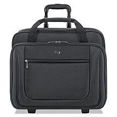 Solo Classic Rolling Case, Fits Devices Up to 17.3", Polyester, 17.5 x 9 x 14, Black (PT1364)