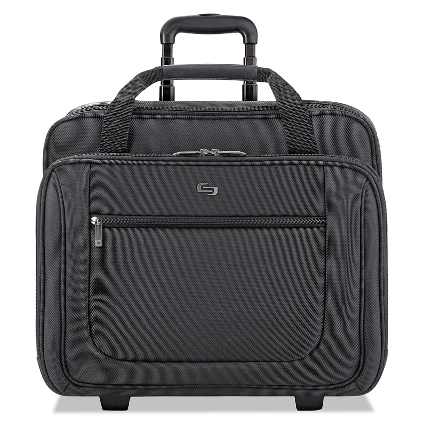 Solo Classic Rolling Case, Fits Devices Up to 17.3", Polyester, 17.5 x 9 x 14, Black (PT1364)