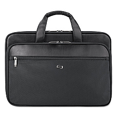 Solo Classic Smart Strap Briefcase, Fits Devices Up to 16", Ballistic Polyester, 17.5 x 5.5 x 12, Black (SGB3004)