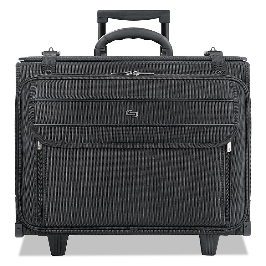 Solo Classic Rolling Catalog Case, Fits Devices Up to 17.3", Polyester, 18 x 7 x 14, Black (B1514)