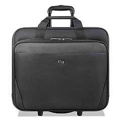 Solo Classic Rolling Case, Fits Devices Up to 17.3", Polyester, 16.75 x 7 x 14.38, Black (CLS9104)